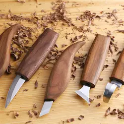 Couteau à découper le bois, ciseau coupe le bois, ensemble d'outils à main, sculpture sur bois, cuillère à découper, outil de travail du bois 