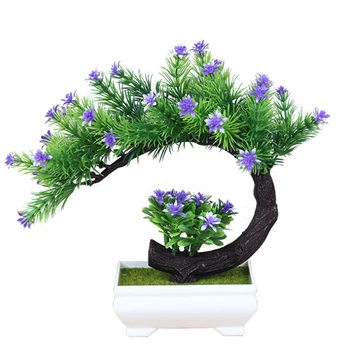 

Artificial Plants Bonsai Simulation Plastic Small Tree Pot Plant Potted Ornaments for Home Table Garden Decor Photograph Props