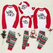 Рождественский человек, папа, топ с надписями+ штаны с принтом Рождественская семейная Одежда для маленьких девочек и мальчиков, вечерние пижамы