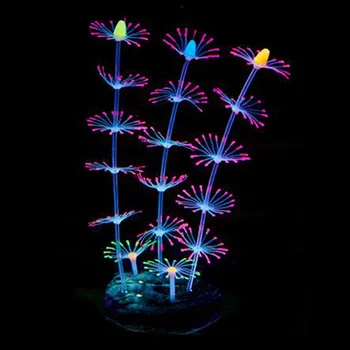 

Silicone Glowing Effect Simulation Coral Plants for Fish Tank Aquarium Landscape Underwater Decoration Aquarium Accessories
