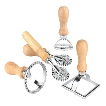 

5Pcs/Bag Side Flower Biscuit Mold for Baking Pasta Cake Snack Baking Tools Hand-Cutting Embossed Dumpling Embossing Machine