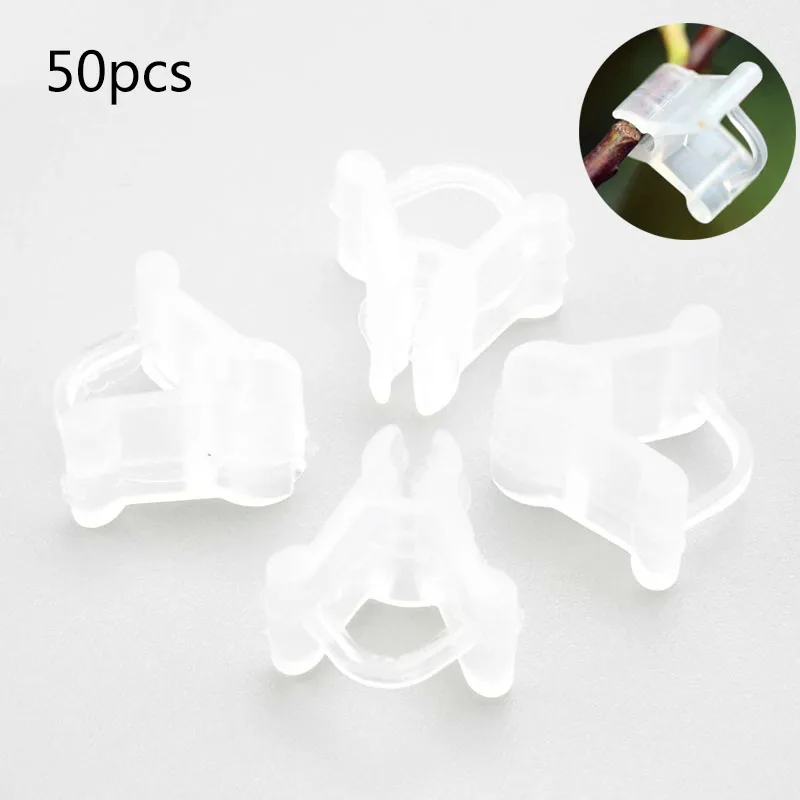 

100pcs/set Garden Grafting Clips Plastic Transparent Vegetable Flower Plants Grafting Clips Gardening Ornaments Tools