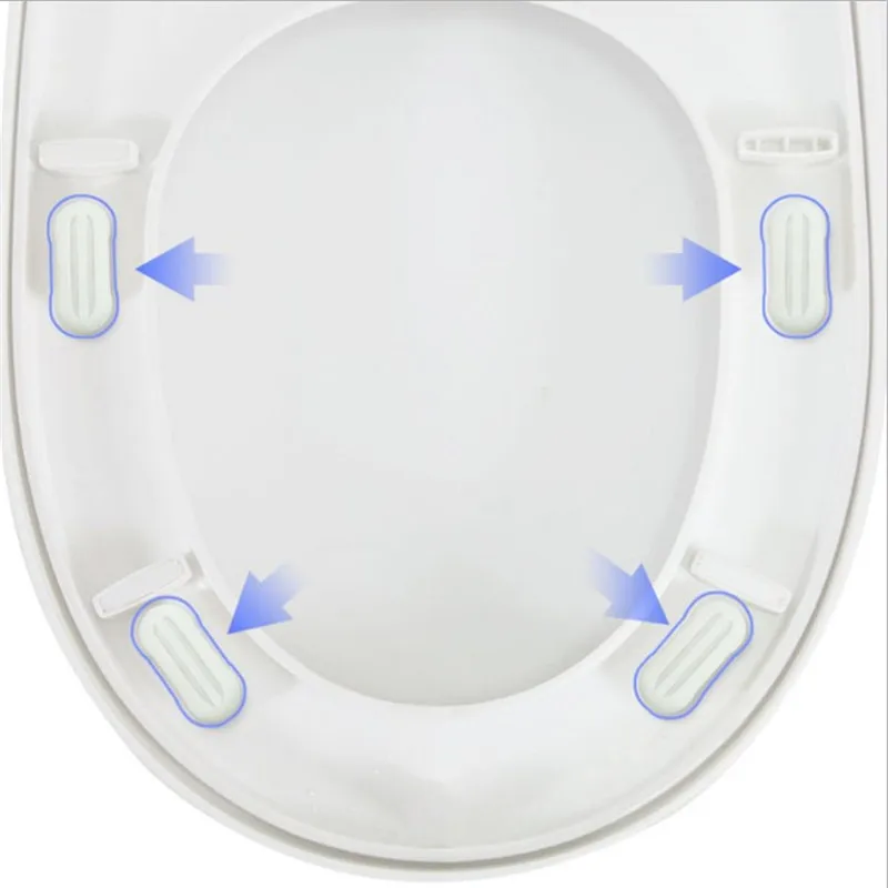 4Pcs Replacement Set Durable Hardware Combination White Toilet Seat
