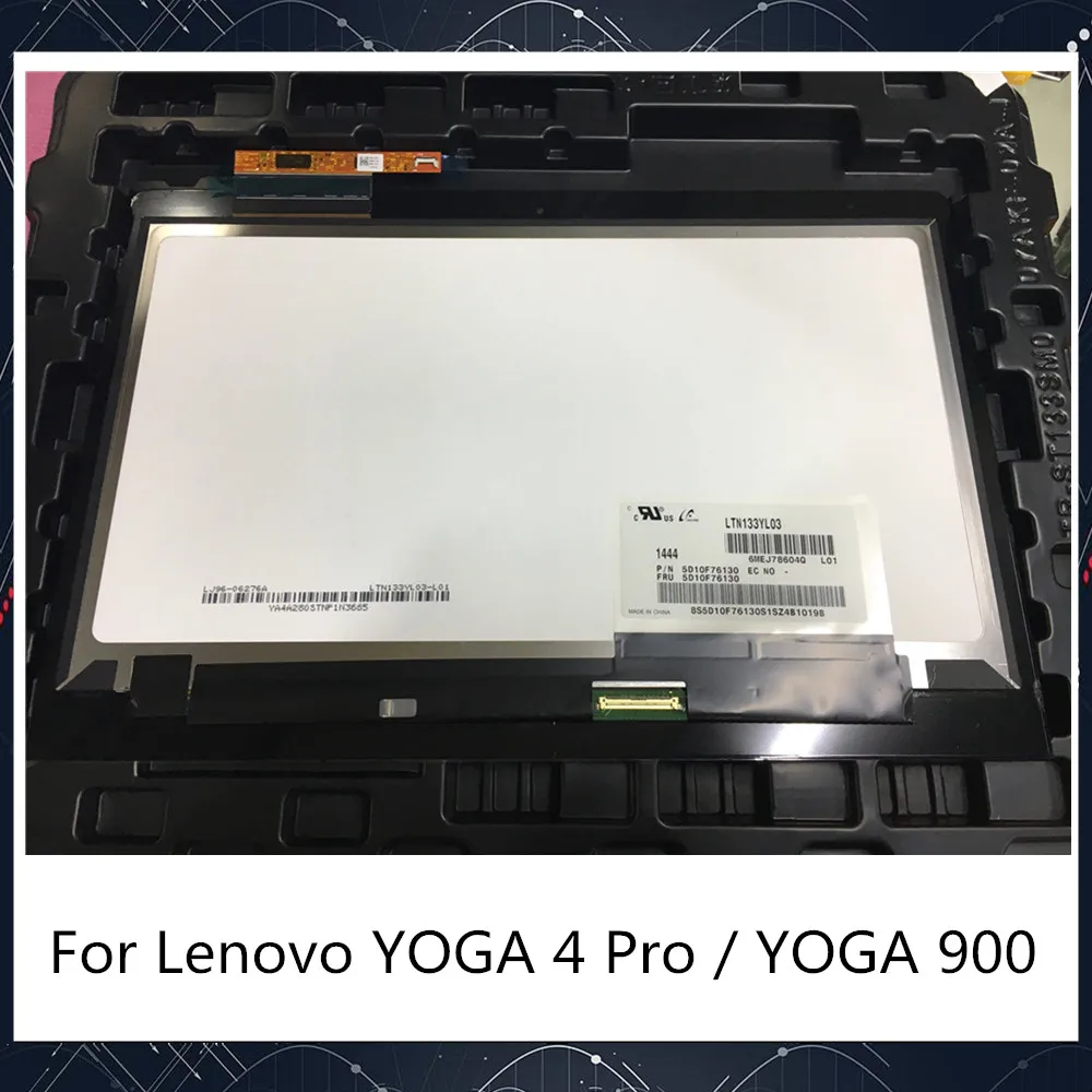 

For Lenovo 13" YOGA 4 PRO Yoga 900-13ISK 80MK 80UE iPS Touch LCD Screen Assembly LED Display LTN133YL03 05 3200*1800 Tested