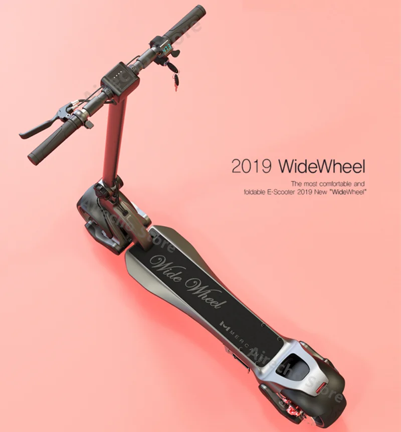 ЕС сток Mercane Widewheel широкое колесо KickScooter 48 в 500 Вт/1000 Вт Двойной Мотор Складной умный электрический скутер Ховерборд