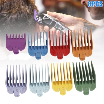 

Hot Professional Hair Clipper Guide Combs Hair Clipper Cutting Guides/Combs From 1/8 Inch to 1 Inch 8pcs t6