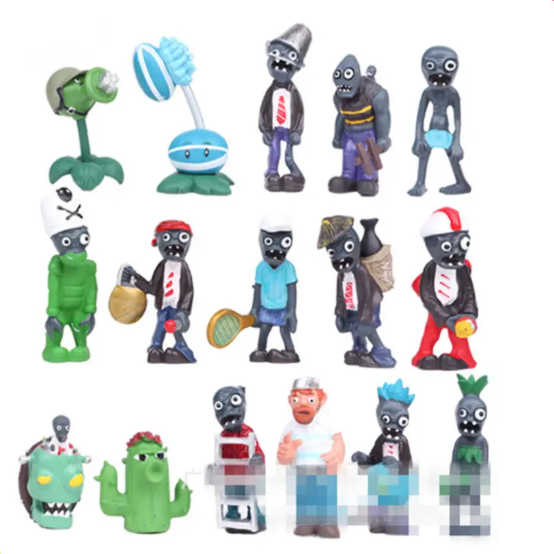 

16pcs/set Hot Plants vs Zombies PVZ Toy Plants Zombies Action Figures model Toys Doll Set for Collection Party Decoration