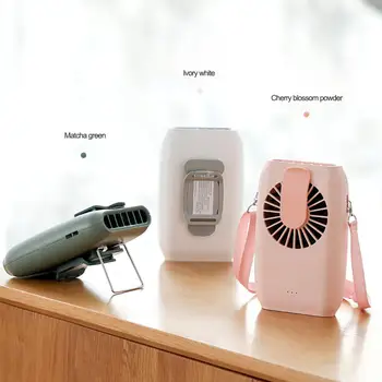 

Hanging waist fan USB charging hanging neck fan mini handheld multi-function portable desktop small fan Support Fast delivery