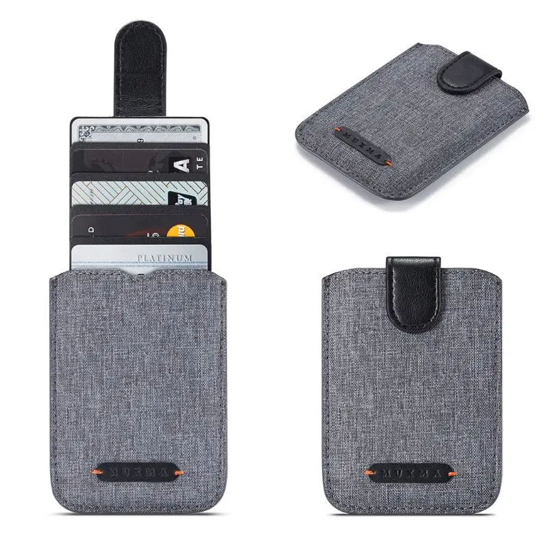 Универсальный RFID Блокировка 5 Pull Кредитная карта чехол для телефона кошелек Чехол клейкий