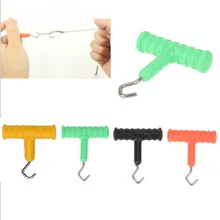 3 шт. рыболовная леска узел Съемник Т-образный Европейский стиль противоскользящая ручка затягиватель поставки для волос снаряжение рыболовное аксессуары случайный