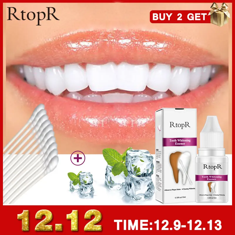 R$10.6 70% de desconto|Dentes higiene oral essência branqueamento essência uso diário eficaz remover manchas de placa limpeza produto dentes limpeza água 10ml-in Clareamento dos dentes from Beleza e saúde on AliExpress 
