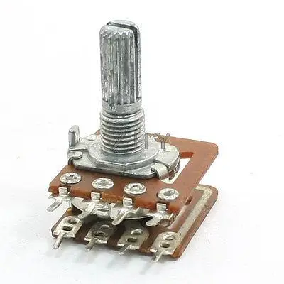 

B50K 50K ohm 8 Terminals Dual Linear Volume Control Pot Potentiometer