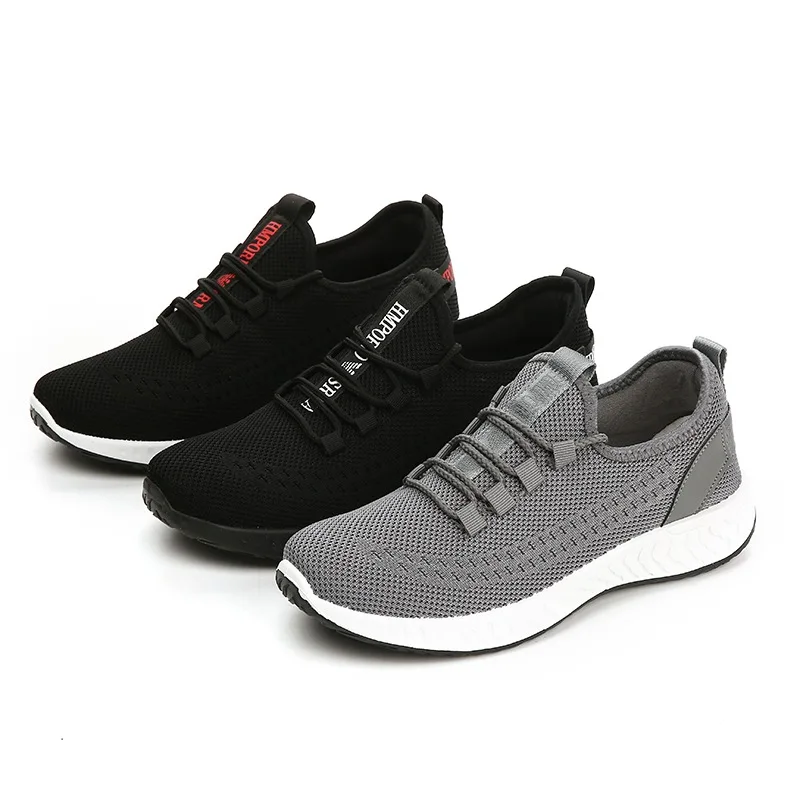 

2019 Spring New Style Versatile Casual Sports Shoes Men's Korean-style Breathable Fly-kit Mesh Running Shoes Low Top MEN'S SHOES