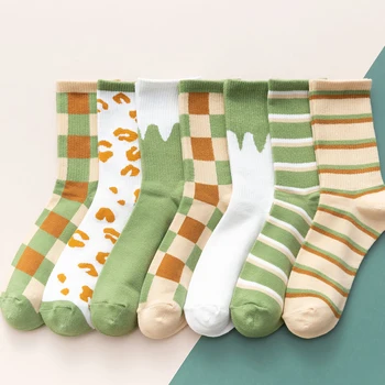 

striped socks streetwear woman calcetines harajuku women skarpetki kobieta skarpety mujer cute meias meia calcetas chaussette