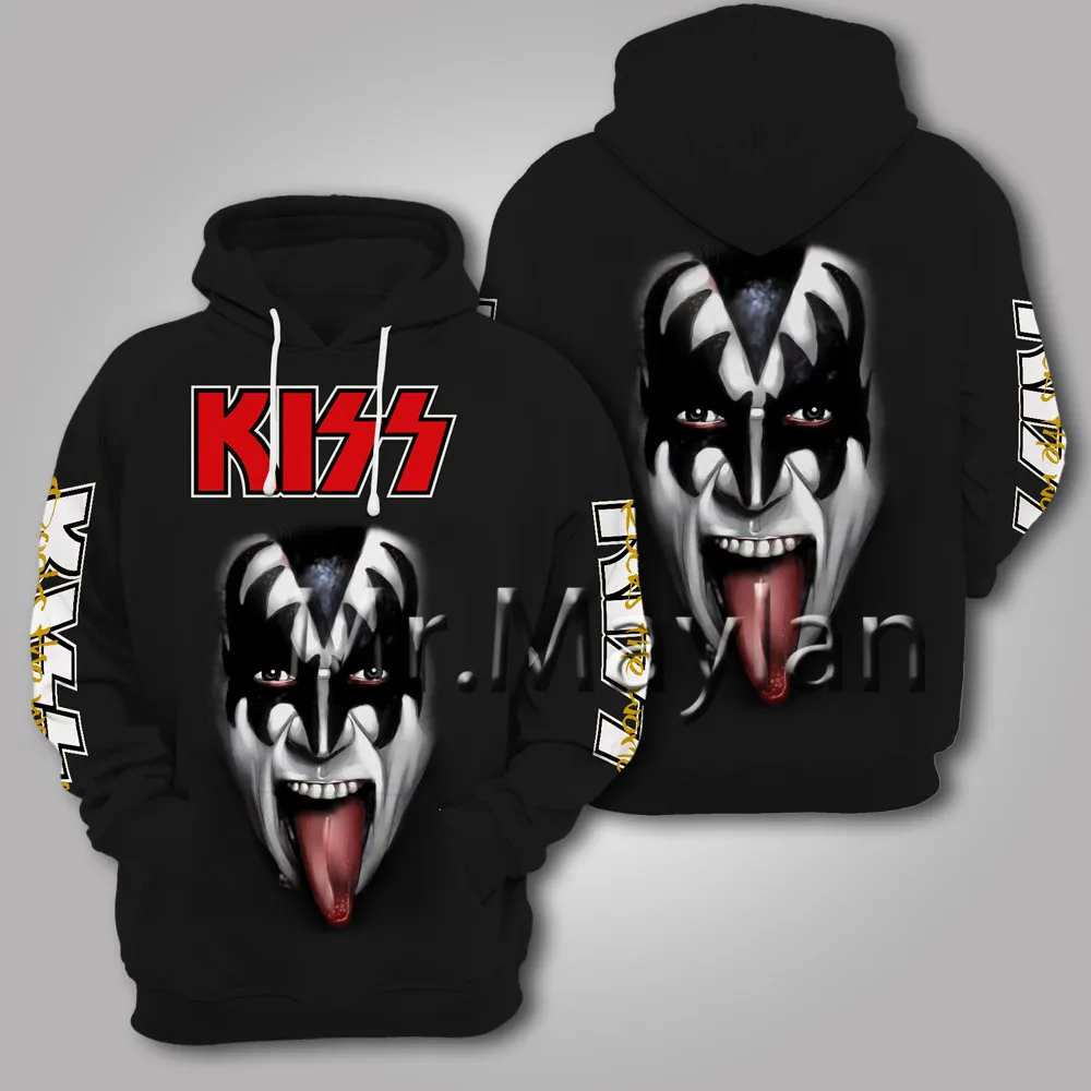 NewRockGeneSimmonsKissBand3DJacketMenwomenCasualStreetwear