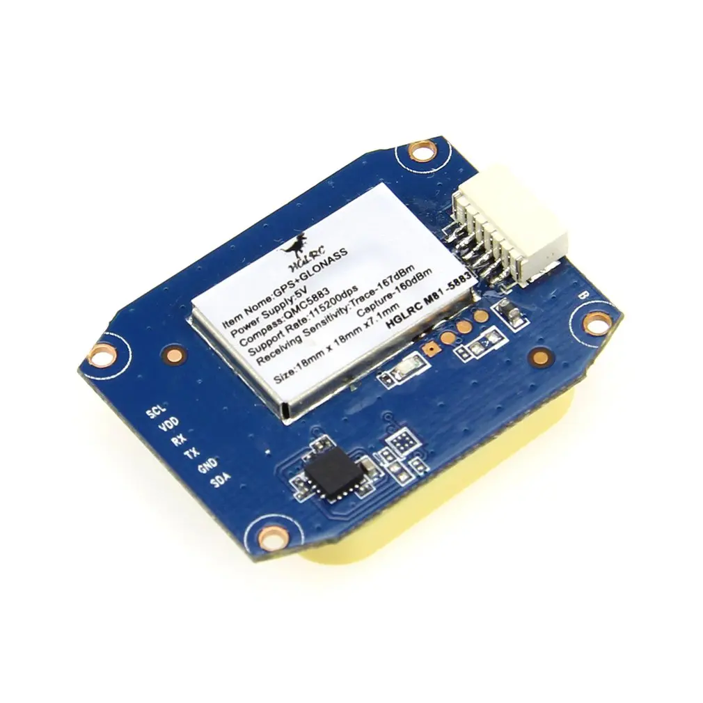 HGLRC M81-5883 SAM-M8Q gps и QMC5883 компасы модуль электронный компас для радиоуправляемого дрона FPV гоночные модели часть и аксессуары