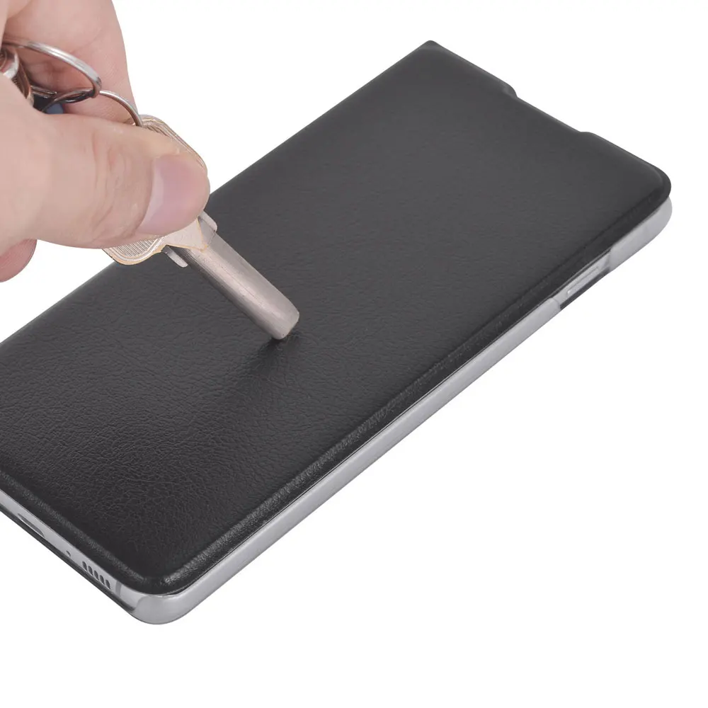 Leather Flip Cover Wallet Case – Universal Smartphone Protection