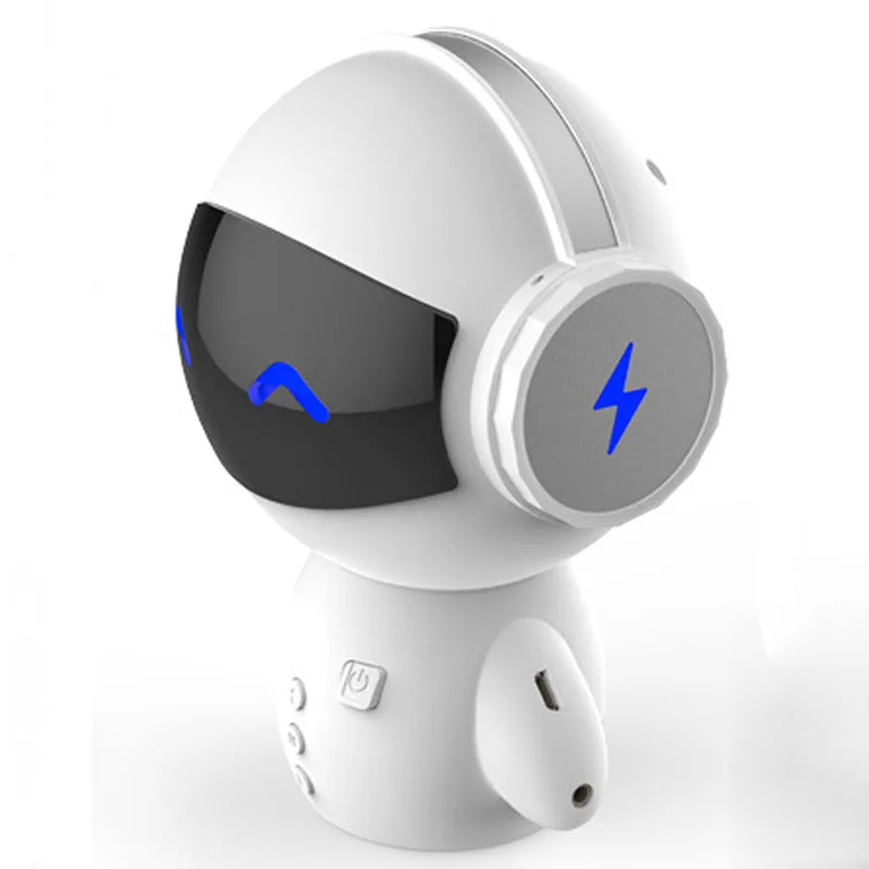 White Украшение дома Bluetooth динамик сабвуфер мобильный телефон открытый карты мини компьютер небольшой аудио подарок - Цвет: White