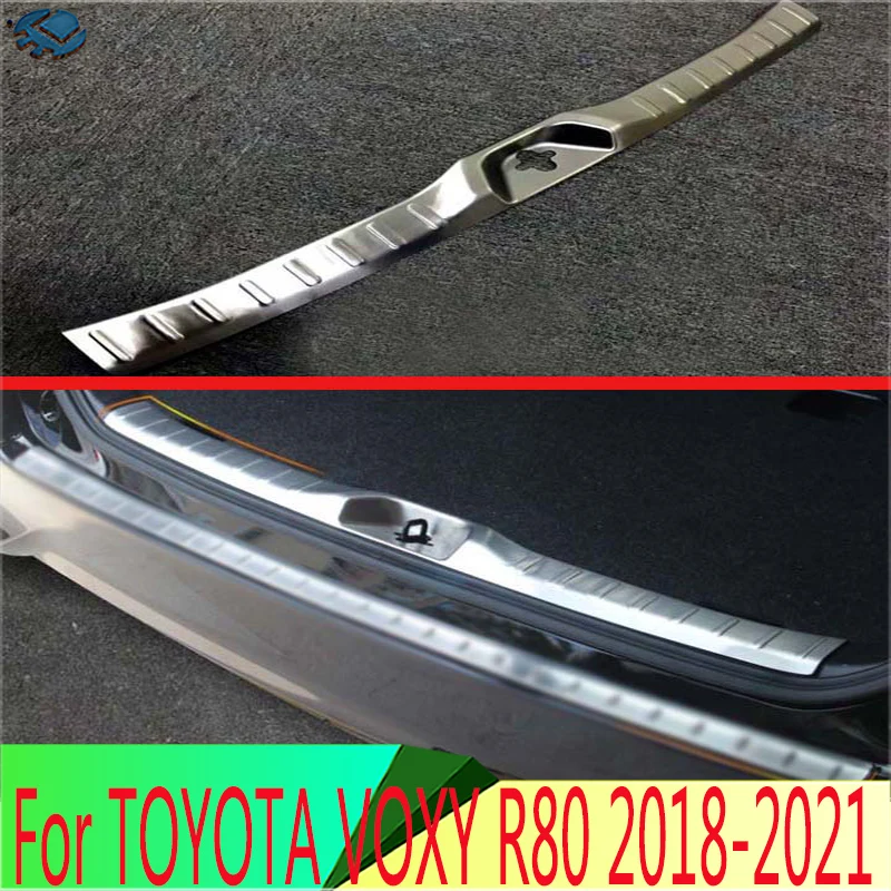Для TOYOTA VOXY/Ноя R80 2018-2021 задняя фотопластина из нержавеющей стали Накладка на порог