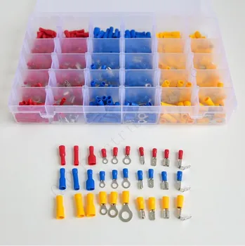 

480Pcs Insulated Wiring Terminals Wire Connectors Assortment Electrical Crimp Terminals Kit Crimp Connectors Cable Terminal