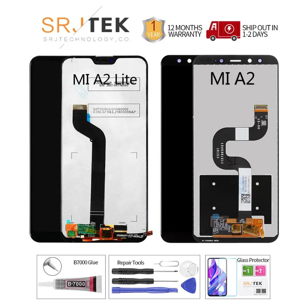 Pаспродажа Для Xiaomi mi A2 font b lcd b font дисплей кодирующий преобразователь сенсорного экрана в сборе для Xiaomi mi A2 Lite font b lcd b font mi A2 mi A2Lite экран Запасные части