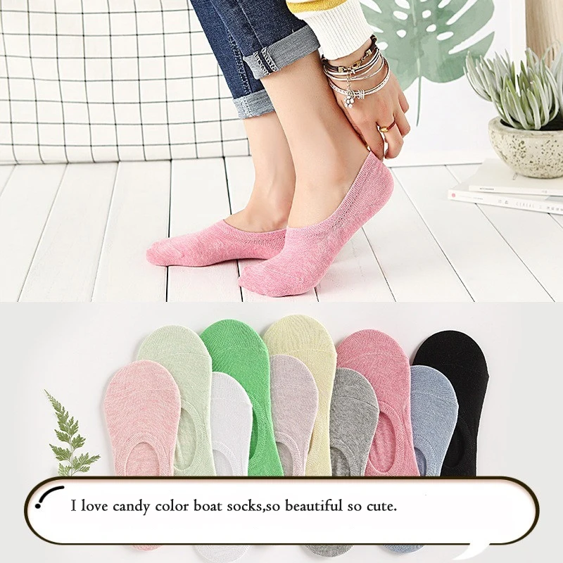 10 пар/лот, новые женские короткие носки ярких цветов, Забавные милые однотонные плюшевые носки-башмачки для женщин, девушек, невидимые короткие носки