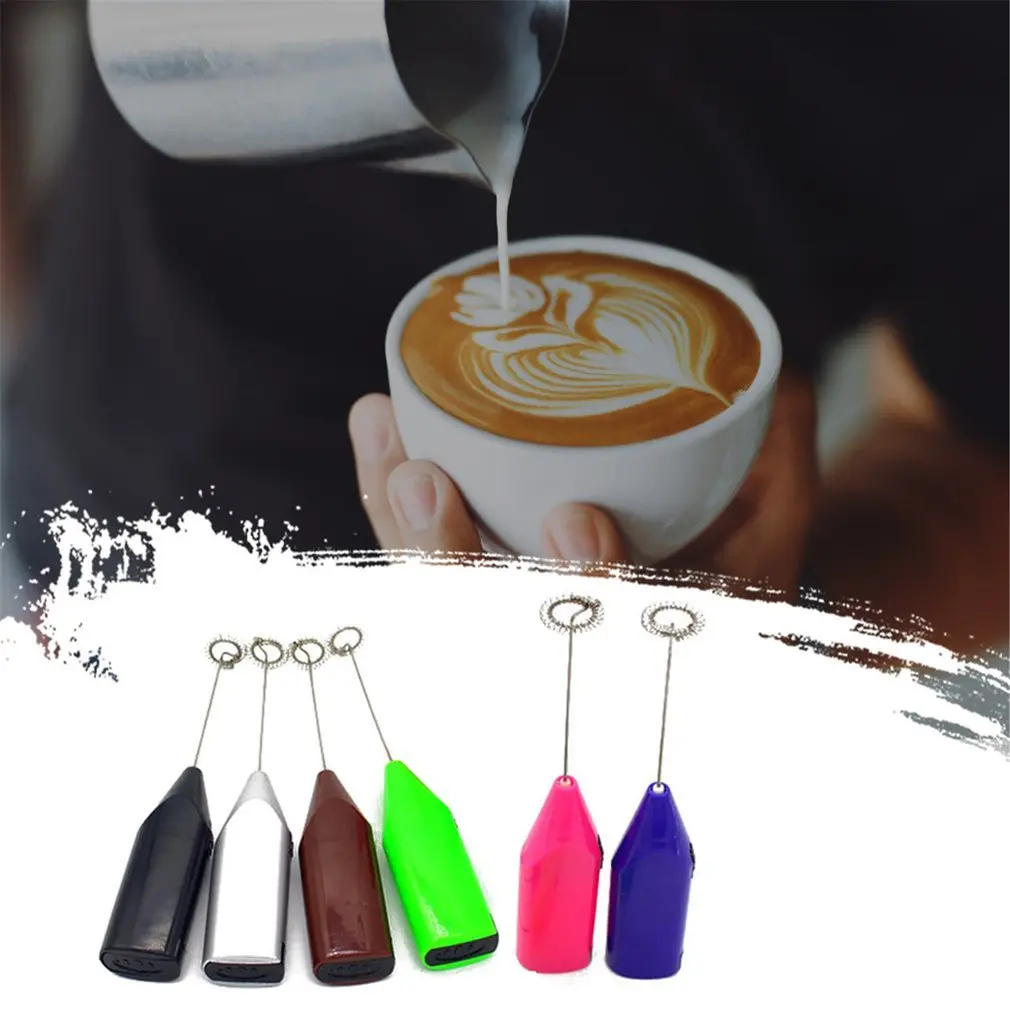 2 Pack Milk Frother Handheld Battery Operated - Electric Whisk Coffee  Frother Battery Stirrer, Hand Held Milk Foamer, Mini Mixer Compatible With  Bulle