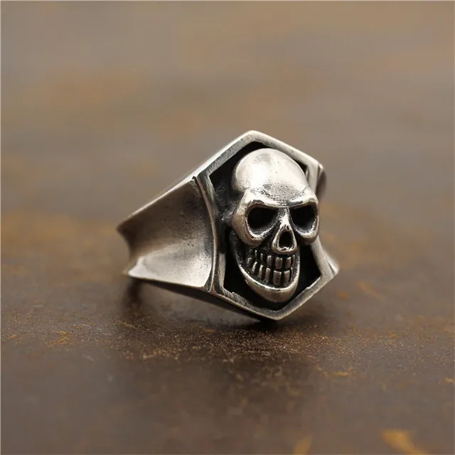 Widows Sons Ring - 925 Sterling Silver Skull | Bricks Masons