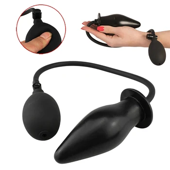 Inflatable Butt Plug Anal Dilator Massager Expandable Anal Balls Sex Toys Anal Elastic Dilator for Men Women Adult Gay Bdsm Game 1