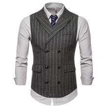 AliExpress, осенне-зимний стиль, корейский стиль, Ретро стиль, с застежкой, воротник в полоску, мужской повседневный двубортный пояс