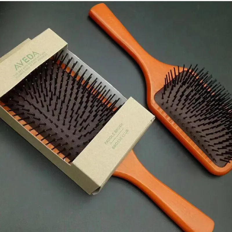 

Peach Wooden Hair Brush Scalp Hairbrush Comb Professional Women Tangle Hairdressing Supplies Brushes Tools Hair Combs