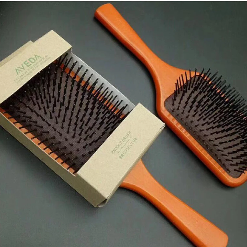 Peach Wooden Hair Brush Scalp Hairbrush Comb Professional Women Tangle Hairdressing Supplies