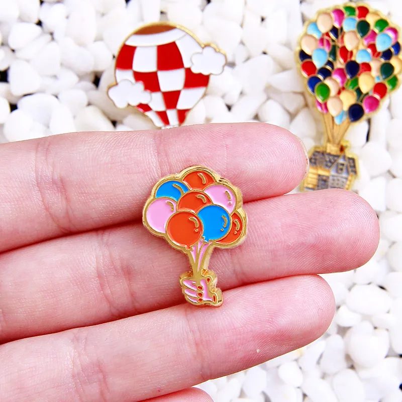 Красочные шары шпильки мультфильм фильм эмаль Pin горячий воздух брошь в форме