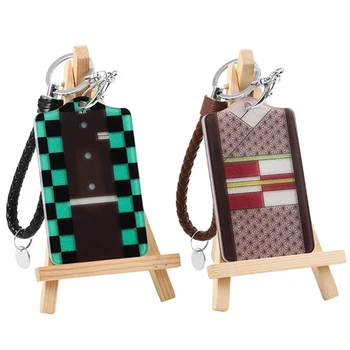 

Demon Slayer Kimetsu No Yaiba Kamado Tanjirou Cosplay Props Lanyard Card Cover Student Bus Subway Cards Gift