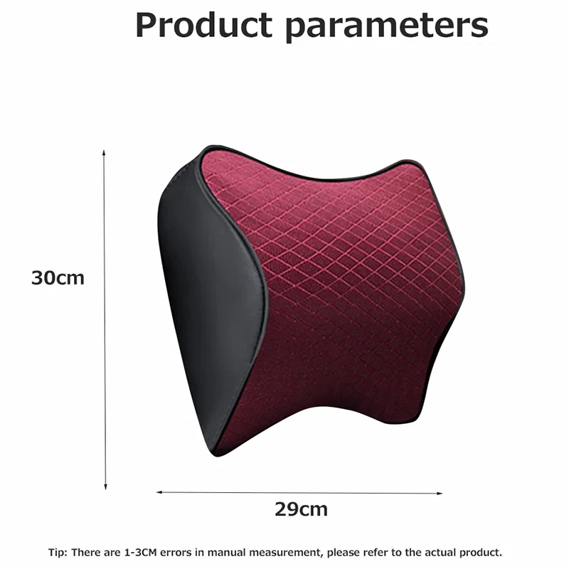 Space Memory Foam Car Lumbar Support Auto Neck Pillow Headrest Head Restraint