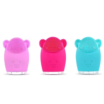 

USB Rechargeable Smart Ultrasonic Mini Electric Massage Brush Washing Waterproof Silicone Cleansing Tools Face Cleaning Machine