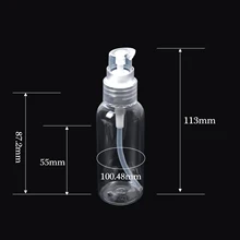 50 мл Прозрачный пустой горшок бутылка для макияжа косметическая бутылка контейнер