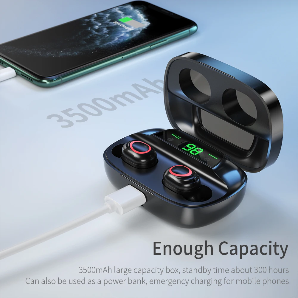 Essager S11 TWS беспроводные Bluetooth наушники в ухо мини гарнитура свободные для iPhone Xiaomi