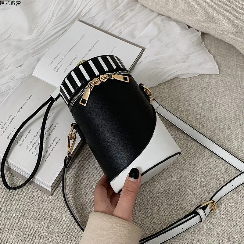 

Barrel-Shaped Crossbody Bags For Women 2020 High Quality PU Leather Female Luxury Handbag Designer Ladies Shoulder Messenger Bag
