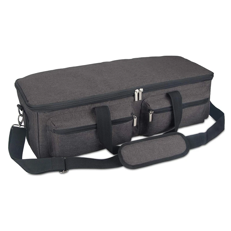 

Carrying Bag Compatible with Cricut Explore Air 2, Storage Tote Bag Compatible with Silhouette Cameo 3 and Supplies Black