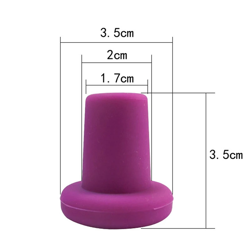 6 Colors Wine Stopper Silicone Bottle Stopper Caps