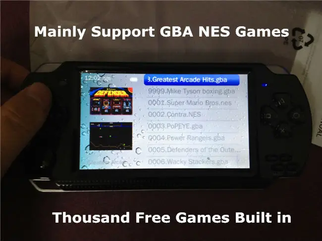 Free Ship handheld game console real 8GB Memory portable video game built in thousand free games better than sega tetris nes