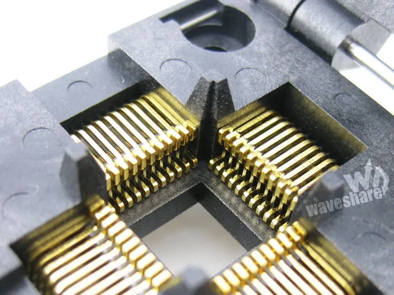 QFP44 TQFP44 FQFP44 PQFP44 IC51-0444-467 Yamaichi QFP IC тест-запись гнездо адаптера программирования 0,8 мм шаг