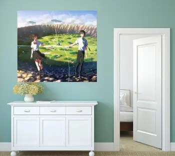 

[Self-Adhesive] 3D Your Name 113 Japan Anime Wall Stickers Mural Decal Wall Murals AJ WALLPAPER Belly