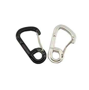

1Pc Aluminum Alloy Carabiner Camping Carabiner Spring Line Carabiner Outdoor Bag Spring Hook Mountaineering Hook Backpack Buckle