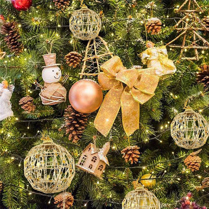 Рождественские украшения новогоднее; Рождественское дерево подвески с золотыми пайетками, елочный шар рождественские поделки гирлянда