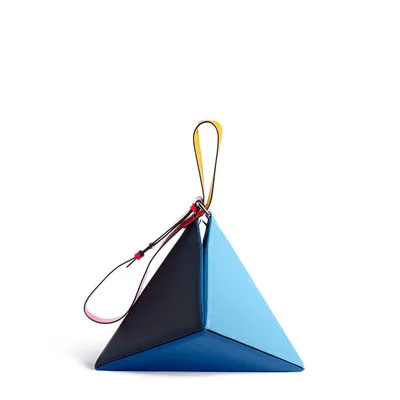 Женские сумки через плечо с геометрическим рисунком оригами, роскошные дизайнерские женские Сумки из искусственной кожи, женские сумки-мессенджеры - Цвет: blue