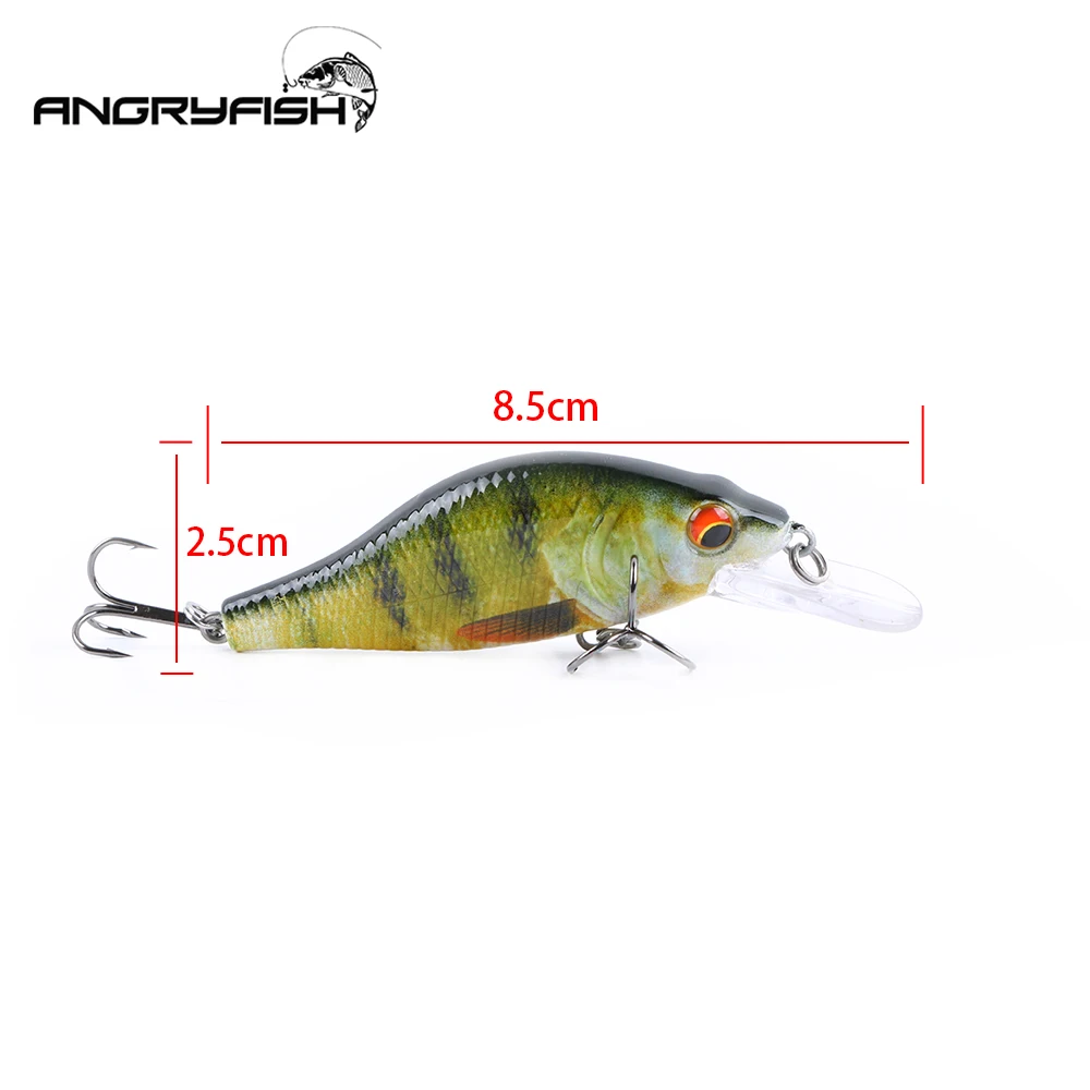 Angryfish популярная рыболовная приманка с объемными глазами 8 5 см 10 г whopper plopper цветов