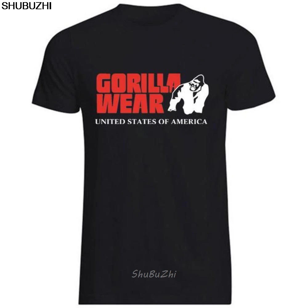 Мужская Повседневная футболка Gorilla Wear Muscle USA, топ, блузка, классная Повседневная футболка, Мужская футболка унисекс, новинка, shubuzhi, свободная футболка sbz3058