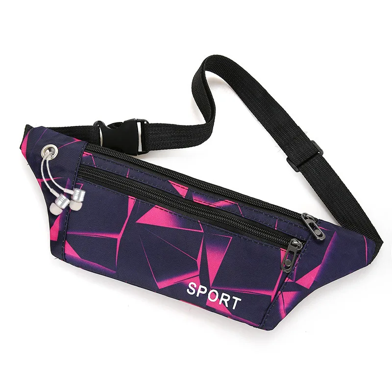 

Outdoor Sports Waist Bag Nylon Multi-functional Waterproof Body-fitting Bag Large Capacity Recreational One-shoulder Oblique Bag